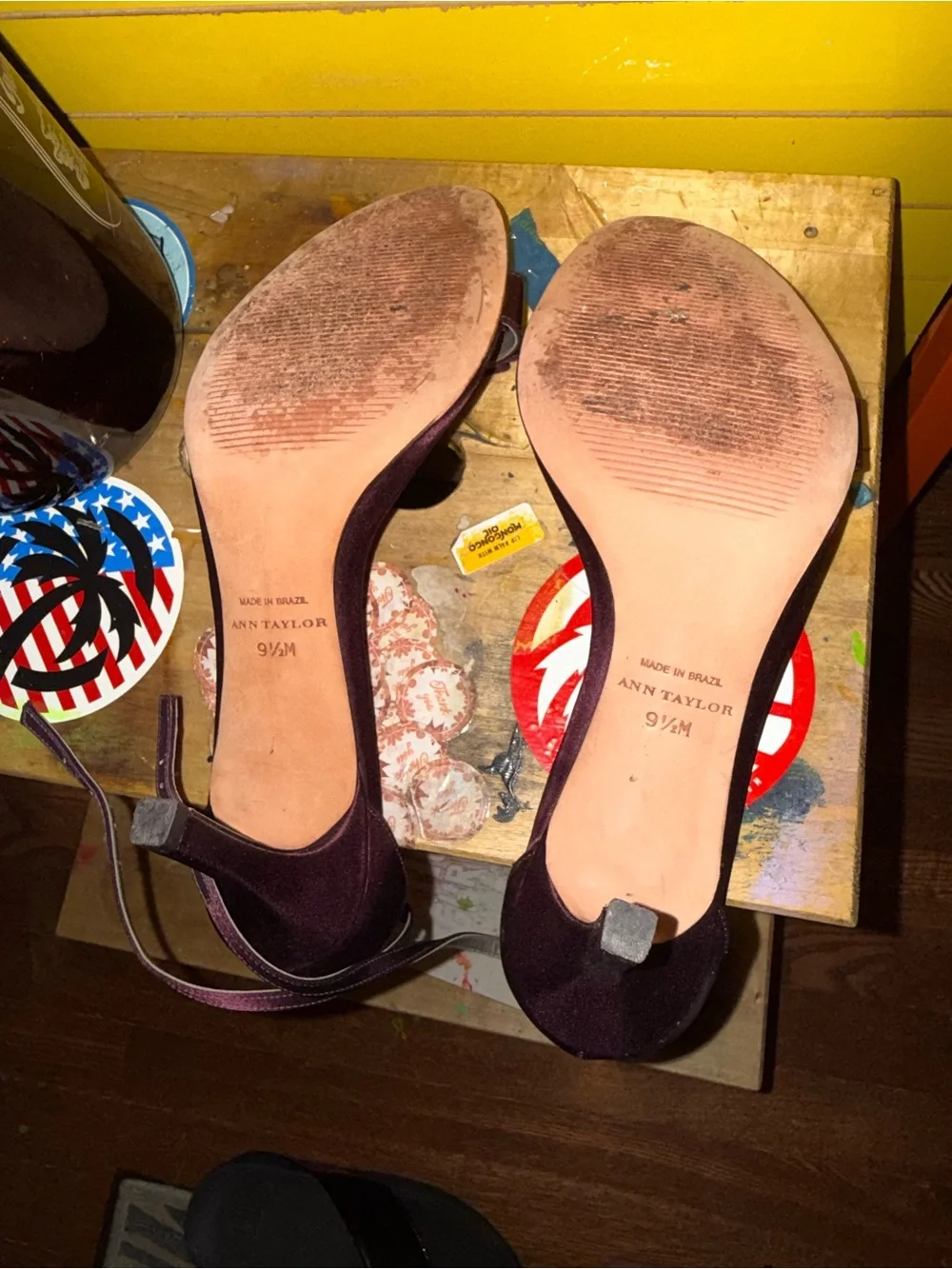 Ann Taylor satin ankle